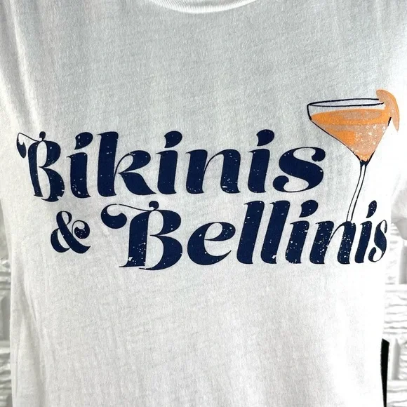 Wildfox Bikinis & Belinis Keke Tee T-Shirt Clean White Short Sleeve Size Small - Picture 3 of 9